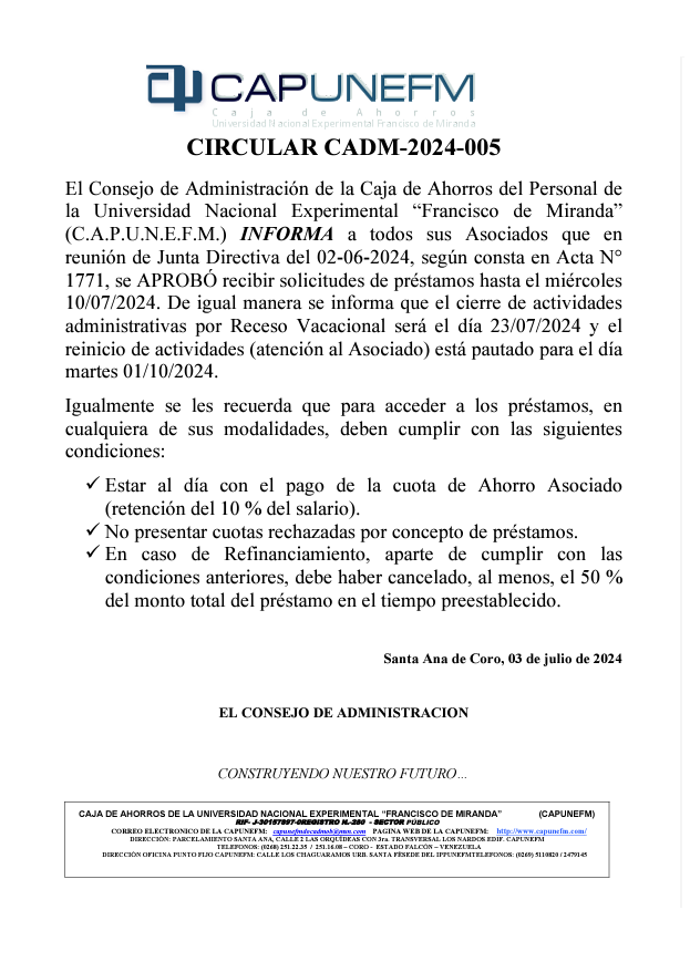 CIRCULAR CIERRE DE ACTIVIDADES ADMINISTRATIVAS CAPUNEFM.png
